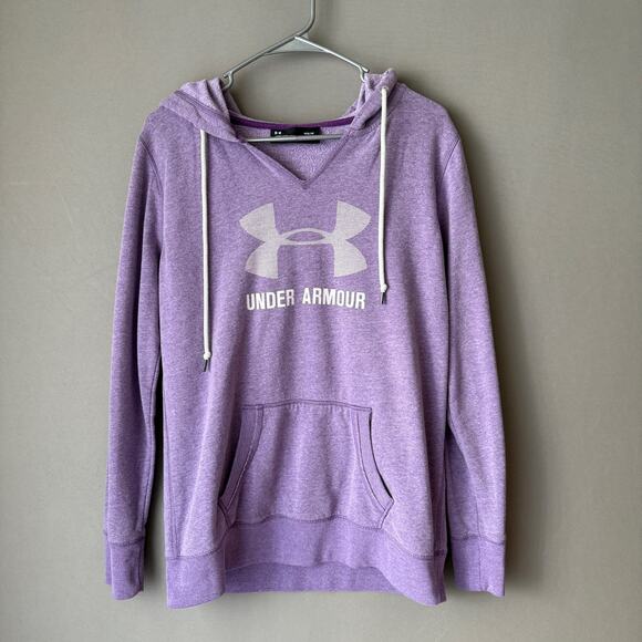 Under‎ Armour sz M Purple white Hoodie - Picture 1 of 7